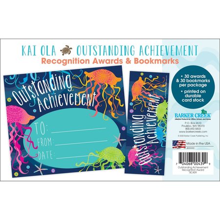 Barker Creek Kai Ola Outstanding Achievement Recognition Awards and Bookmarks, 30/Set 439